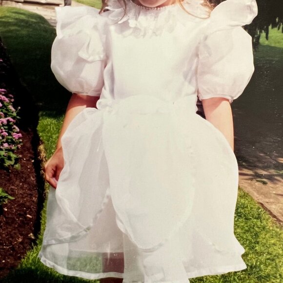 Jai International Flower Girl Dress - White, size 4 - Picture 2 of 7